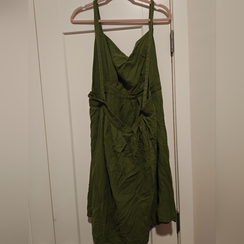 Tuesday of California Green Apron Dress -2x - Picture 3 of 4